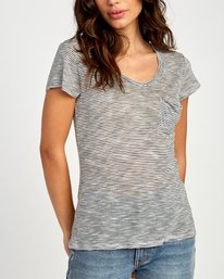 2 Vinyl  - Short Sleeve Jersey Knit T-Shirt  Q3TPRCRVF9 RVCA
