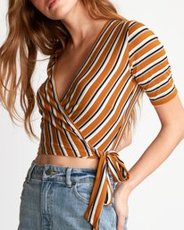 2 Lyra  - Crop Top cache-cœur pour Femme  Q3TPRERVF9 RVCA