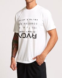 4 Brand Over Balance  - Short Sleeve Sports T-Shirt  Q4SSMBRVF9 RVCA