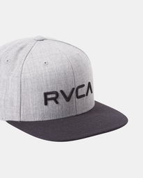 4 RVCA Twill - Snapback Hat for Men Grey Q5CPRCRVF9 RVCA