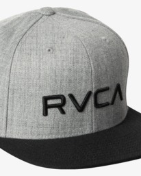2 RVCA Twill - Snapback Hat for Men Grey Q5CPRCRVF9 RVCA