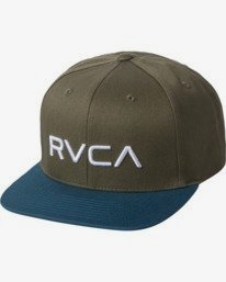 0 RVCA Twill - Snapback Hat for Men Green Q5CPRCRVF9 RVCA