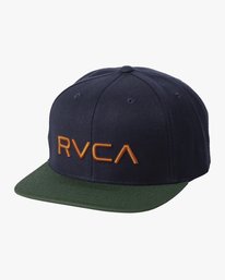 1 RVCA Twill - Casquette snapback pour Homme Bleu Q5CPRCRVF9 RVCA
