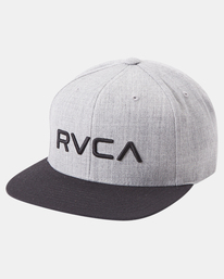 5 RVCA Twill - Snapback Hat for Men Grey Q5CPRCRVF9 RVCA
