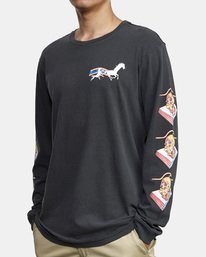 4 Kevin Spanky Gallop - Camiseta de Manga Larga para Hombre  R1LSRARVW9 RVCA