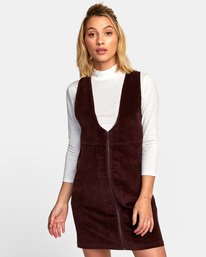 0 North - Corduroy Jumper Dress for Women  R3DRRARVW9 RVCA