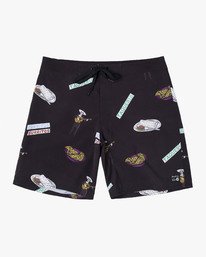 6 Hot Fudge Trunk 18" - Printed Board Shorts for Men  S1BSRMRVP0 RVCA