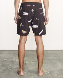 1 Hot Fudge Trunk 18" - Printed Board Shorts for Men  S1BSRMRVP0 RVCA
