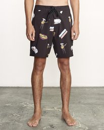 0 Hot Fudge Trunk 18" - Printed Board Shorts for Men  S1BSRMRVP0 RVCA