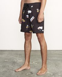 2 Hot Fudge Trunk 18" - Printed Board Shorts for Men  S1BSRMRVP0 RVCA