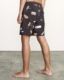 3 Hot Fudge Trunk 18" - Printed Board Shorts for Men  S1BSRMRVP0 RVCA