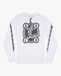 0 Benjamin Jeanjean Croco - Long Sleeve T-Shirt for Men White S1LSRCRVP0 RVCA