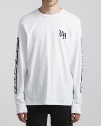2 Benjamin Jeanjean Croco - Long Sleeve T-Shirt for Men White S1LSRCRVP0 RVCA