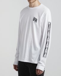 4 Benjamin Jeanjean Croco - Long Sleeve T-Shirt for Men White S1LSRCRVP0 RVCA