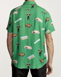 2 Hot Fudge - Chemise manches courtes imprimée pour Homme Vert S1SHRJRVP0 RVCA