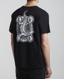 5 Benjamin Jeanjean Croco - T-Shirt for Men Black S1SSSFRVP0 RVCA