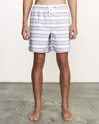 0 Controller 17" - Elastic Waist Shorts for Elastic Waist Shorts Blue S1VORCRVP0 RVCA