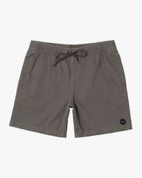 6 Escape Elastic  - Solid Elastic Waist Short for Men Green S1WKRLRVP0 RVCA