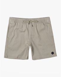6 Escape Elastic  - Solid Elastic Waist Short for Men Beige S1WKRLRVP0 RVCA