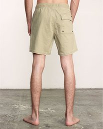 1 Escape Elastic  - Solid Elastic Waist Short for Men Beige S1WKRLRVP0 RVCA