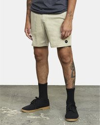 2 Escape Elastic  - Solid Elastic Waist Short for Men Beige S1WKRLRVP0 RVCA