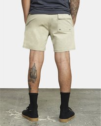 3 Escape Elastic  - Solid Elastic Waist Short for Men Beige S1WKRLRVP0 RVCA