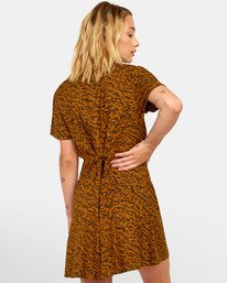 1 Guilt Dress - Vestito Stampato con Abbottonatura da Donna  S3DRRORVP0 RVCA