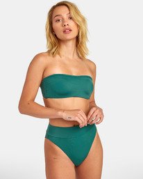 1 Solid - Braguita de bikini de tiro alto para Mujer Verde S3SBRMRVP0 RVCA