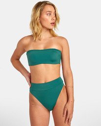 2 Solid - Braguita de bikini de tiro alto para Mujer Verde S3SBRMRVP0 RVCA
