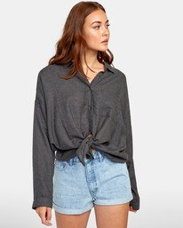 0 Habit - Chemise plaid pour Femme  S3SHRARVP0 RVCA