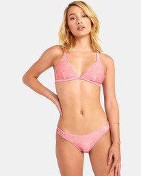 0 Salt Wash Racer - Top de bikini de triángulo con punto acanalado para Mujer  S3STRARVP0 RVCA