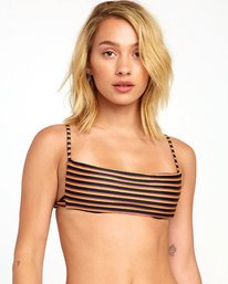 0 Bondi - Textured Stripe Bralette Bikini Top for Women  S3STRKRVP0 RVCA