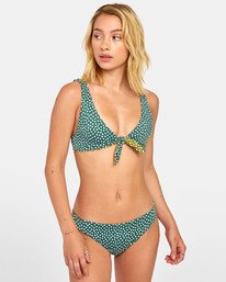 1 Axis Revo Tie Front - Haut de bikini pour Femme Vert S3STRQRVP0 RVCA