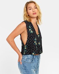 3 Eastern - Top péplum pour Femme  S3TPRORVP0 RVCA