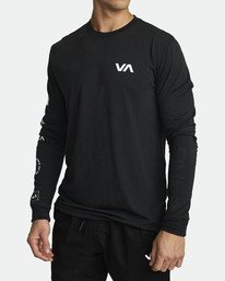 2 All Out RVCA - Camiseta de manga larga deportiva para Hombre  S4LSMARVP0 RVCA