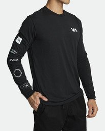 4 All Out RVCA - Camiseta de manga larga deportiva para Hombre  S4LSMARVP0 RVCA