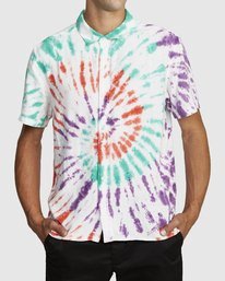 5 Freepoint - Short Sleeve Shirt for Men Gray T1SHRGRVS0 RVCA