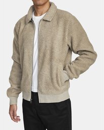2 Erie Zip - Giacca in sherpa da Uomo  U1FLVDRVF0 RVCA