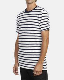 3 Greenwich Stripe - Kurzärmliges Oberteil für Männer  U1KTRDRVF0 RVCA