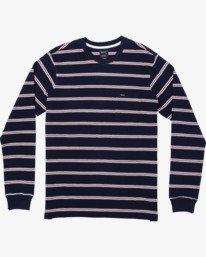 0 Bloom Pique - Long Sleeve Top for Men Blue U1KTRFRVF0 RVCA