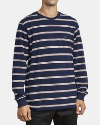 4 Bloom Pique - Long Sleeve Top for Men Blue U1KTRFRVF0 RVCA