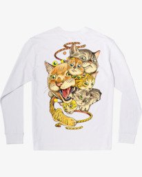 1 Shintaro Kago Cats - Longsleeve für Männer  U1LSRDRVF0 RVCA