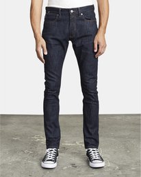 2 RVCA Rockers - Jean Skinny pour Homme Bleu U1PNRFRVF0 RVCA