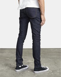 6 RVCA Rockers - Jean Skinny pour Homme Bleu U1PNRFRVF0 RVCA
