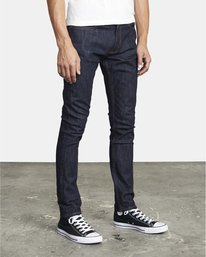 7 RVCA Rockers - Jean Skinny pour Homme Bleu U1PNRFRVF0 RVCA