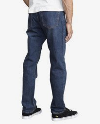 5 Weekend - Jean Straight fit pour Homme Bleu U1PNRLRVF0 RVCA