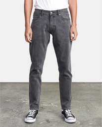 0 Daggers - Vaqueros de corte ajustado para Hombre Gris U1PNRQRVF0 RVCA