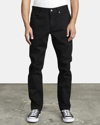 2 RVCA Rockers - Jean Skinny pour Homme Noir U1PNRTRVF0 RVCA