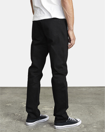 6 RVCA Rockers - Jean Skinny pour Homme Noir U1PNRTRVF0 RVCA