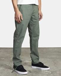 6 All Time Surplus - Pantalón de corte recto para Hombre Verde U1PTRDRVF0 RVCA